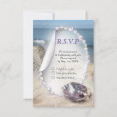 Swirling symphony with the mother of pearls RSVP karte (Vorderseite)