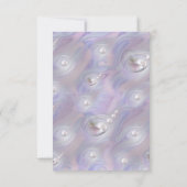 Swirling symphony with the mother of pearls RSVP karte (Rückseite)