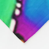 Swirling Vibrant Paint Art Fleecedecke (Ecke)