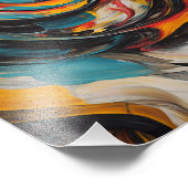 Swirling Vortex Abstrakt Expressionismus Moderne K Fotodruck (Ecke)