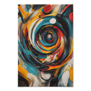 Swirling Vortex Abstrakt Expressionismus Moderne K Fotodruck