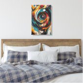 Swirling Vortex Abstrakt Expressionismus Moderne K Leinwanddruck (Insitu (Schlafzimmer))