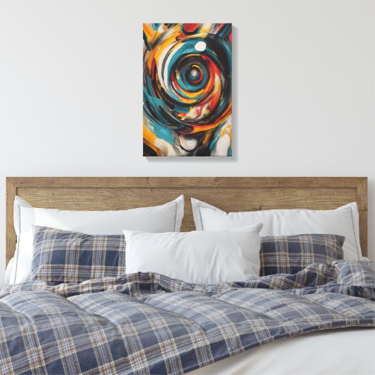 Swirling Vortex Abstrakt Expressionismus Moderne K Leinwanddruck (Insitu (Schlafzimmer))