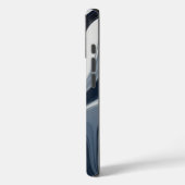 Swirls of white milk in dark blue Case-Mate iPhone hülle (Rückseite / Links)