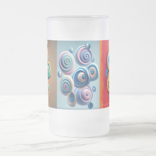 Swirls on the Mug Mattglas Bierglas (Mittel)