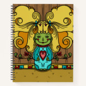 Swirly Girly Zombie Sketch and Notes Notizblock (Vorderseite)