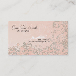 Swirly Grunge Elegance Visitenkarte