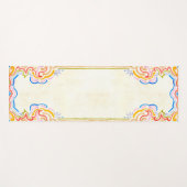 Swirly Scroll Watercolor Brush strokes Yogamatte (Vorderseite (Horizontal))