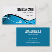 Swirlygig Netz-Designer-Visitenkarteschablone Visitenkarte (Vorne/Hinten)