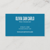 Swirlygig Netz-Designer-Visitenkarteschablone Visitenkarte (Rückseite)