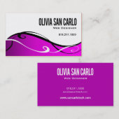 Swirlygig Netz-Designer-Visitenkarteschablone Visitenkarte (Vorne/Hinten)