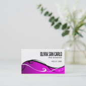 Swirlygig Netz-Designer-Visitenkarteschablone Visitenkarte (Stehend Vorderseite)