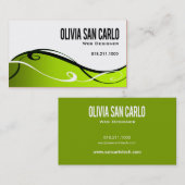 Swirlygig Netz-Designer-Visitenkarteschablone Visitenkarte (Vorne/Hinten)