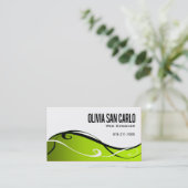 Swirlygig Netz-Designer-Visitenkarteschablone Visitenkarte (Stehend Vorderseite)