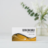 Swirlygig Netz-Designer-Visitenkarteschablone Visitenkarte (Stehend Vorderseite)