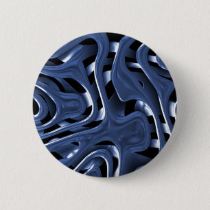 Swiryly blaues Chrom-abstrakte Kunst Button