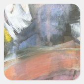 Swish Quadratischer Aufkleber (Vorderseite)