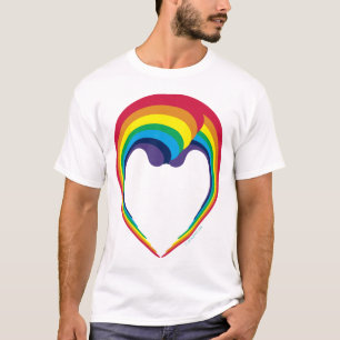 swish_rainbow Gesicht und Gewirr T-Shirt