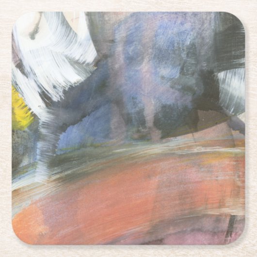 Swish Rechteckiger Pappuntersetzer (Vorderseite)