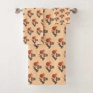 Swish Slam Dunk: Vintage-Basketballstil Badhandtuch Set