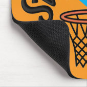 Swish Slam Dunk: Vintager Basketballstil Mousepad (Ecke)