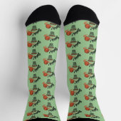 Swish Slam Dunk: Vintager Basketballstil Socken (Oben)