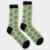 Swish Slam Dunk: Vintager Basketballstil Socken (Rechts)