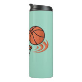 Swish Slam Dunk: Vintager Basketballstil Thermosbecher (Nach rechts gedreht)