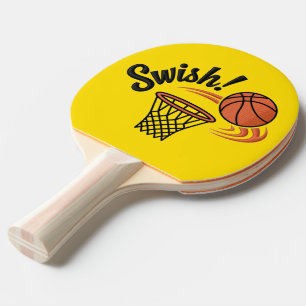 Swish Slam Dunk: Vintager Basketballstil Tischtennis Schläger