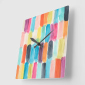 Swish Swatch I Quadratische Wanduhr (Winkel)