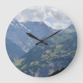 Swiss Alps Clock Große Wanduhr (Vorderseite)