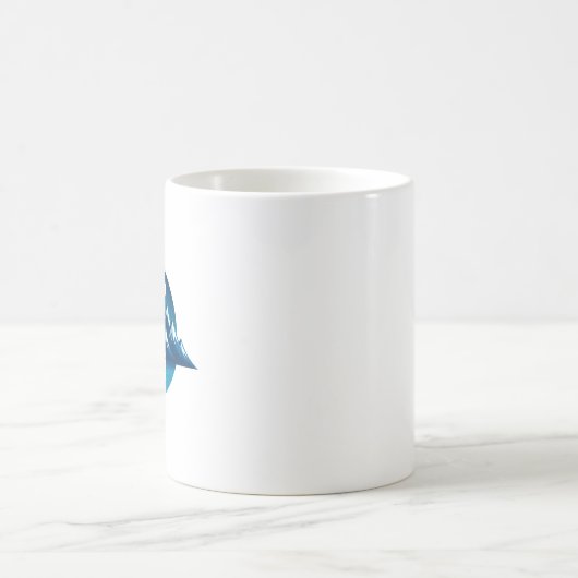 Swiss Alps Illustration Kaffeetasse (Mittel)