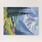 Swiss Alps Mountain Hillside Switzerland Travel Puzzle (Horizontal)