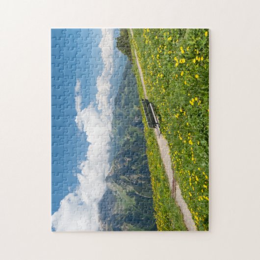 Swiss Alps view Puzzle (Vertikal)