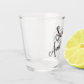 Swiss American Entwined Hearts Schnapsglas (Links)