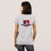 Swiss-American Shield Flag T-Shirt (Schwarz voll)