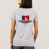 Swiss-American Shield Flag T-Shirt (Rückseite)