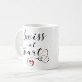 Swiss At Heart, Schweiz Kaffeetasse (Vorderseite Links)