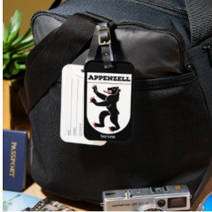 Swiss Canton Appenzell, Innerrhoden Coat of Arms Gepäckanhänger