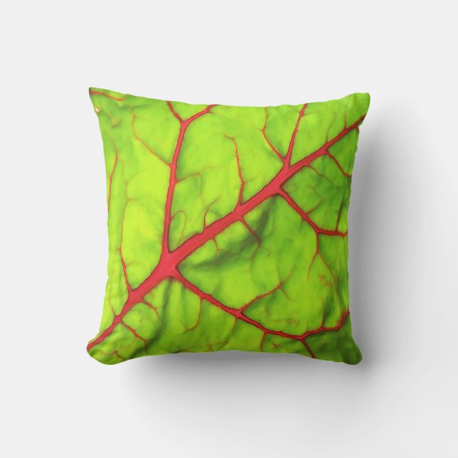 Swiss Chard Leaf Kissen (Vorderseite)