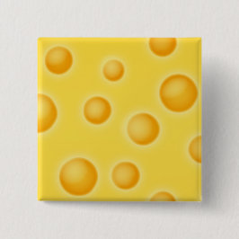 Swiss Cheese Vector Design für Käseliebhaber Button