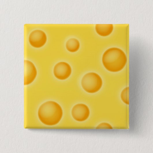 Swiss Cheese Vector Design für Käseliebhaber Button (Vorderseite)