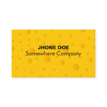Swiss Cheezy Texture Pattern Business Card