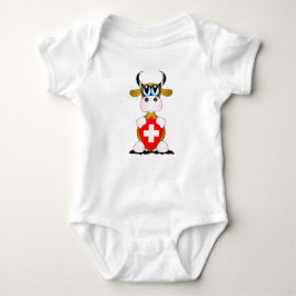 Swiss Cow Baby Strampler