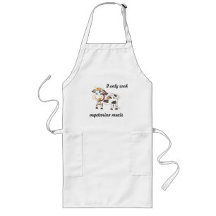 Swiss cow vegetarian cook apron lange schürze