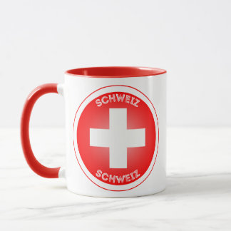 Swiss Cross Schweiz Circle Shape  Tasse