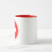 Swiss Cross Schweiz Circle Shape Tasse (Zentrum)