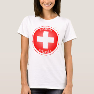 Swiss Cross Svizzera Circle Form T-Shirt