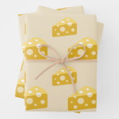 Swiss Emmental Yellow Food Lover Pattern Queso Geschenkpapier Set (Beispiel)