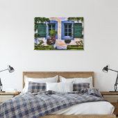 Swiss Farm Windows - Europäische Landschaft Leinwanddruck (Insitu (Schlafzimmer))